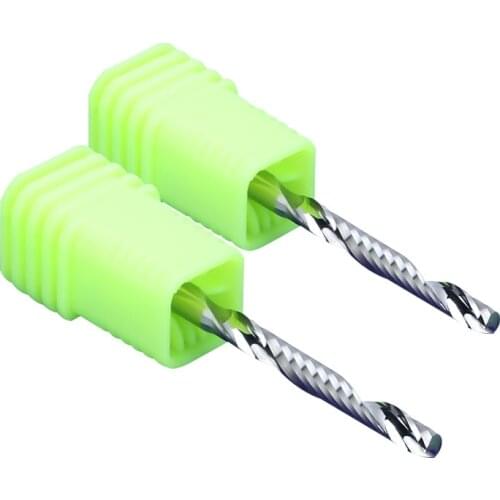 3.175 3A single-edged spiral carbide tungsten steel milling cutter CNC machine tool acrylic woodworking carving knife