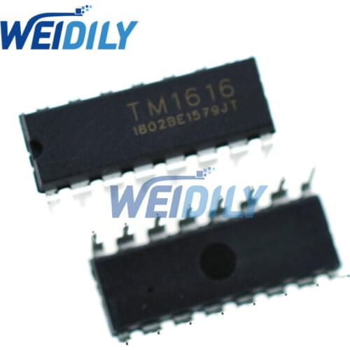 10PCS/Lot Original New TM1616 DIP - 16 IC Chip tm1616