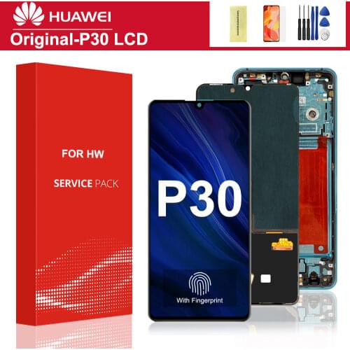 6.1" SUPER AMOLED For HUAWEI P30 LCD ELE-L29 ELE-L09 ELE-AL00 LCD Touch Screen Digitizer Display For Huawei P30 Display