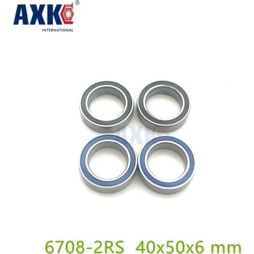 Axk 6708 2rs Free Shipping Bearing (4pcs) 40x50x6 Mm Thin Section 6708rs Ball Bearings 61708 2rs 6708-2rs