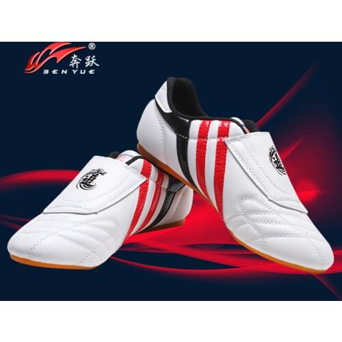 BenYue Adult Kids Taekwondo Shoes Durable Breathable TKD Karate Wushu Training Shoes