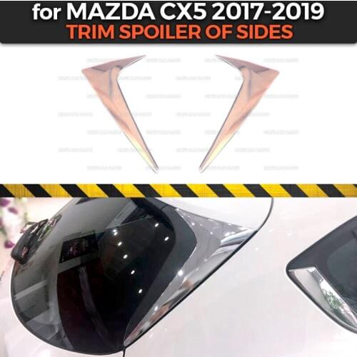 Trim spoiler sides case for Mazda CX 5 2017-2019 ABS plastic 1 set / 2 pieces chrome molding decoration car styling tuning