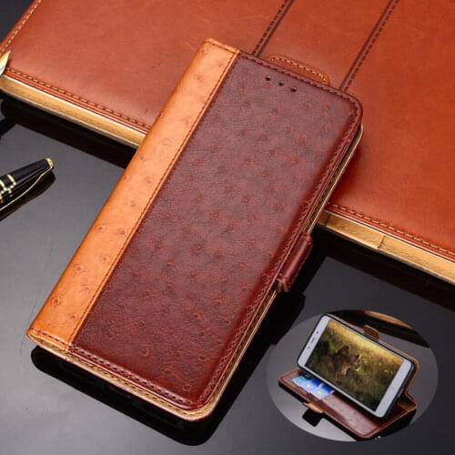 Luxury Ostrich Texture Book Wallet Case For iPhone 7 6 6s Plus X XR XS MAX 11 Pro Next Flip PU Leather Card Slot Protective Case