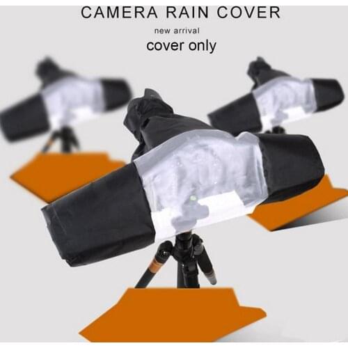 Camera Rain Cover Portable Rainproof Protector Telephoto Lens Dustproof Camera Raincoat for Canon Nikon Pentax Sony Lens Cases