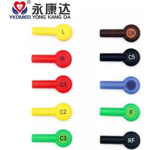 Colorful IEC banana 4.0mm adapter snap ekg accessories 10pcs/lot