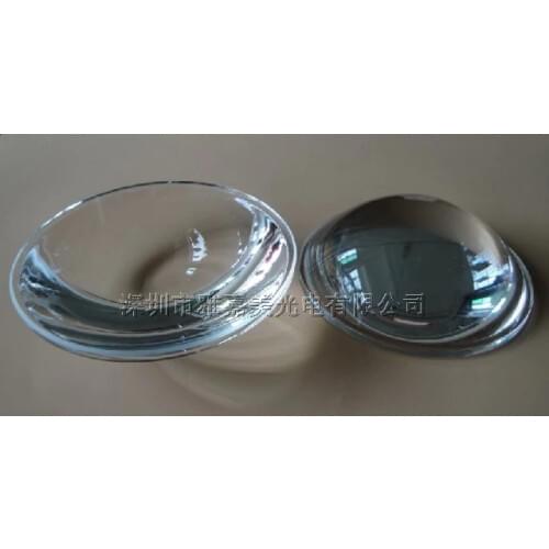 Diameter 74MM Height 25MM optical glass convex lens (4 pieces/lot) 95% transmittance Led lens, High power LED glass lens