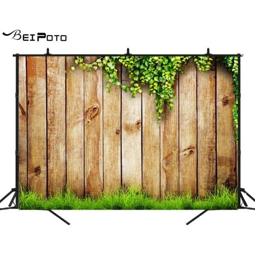 BEIPOTO Spring woodland photography backdrops wood wall photo background birthday party banner dessert table studio props