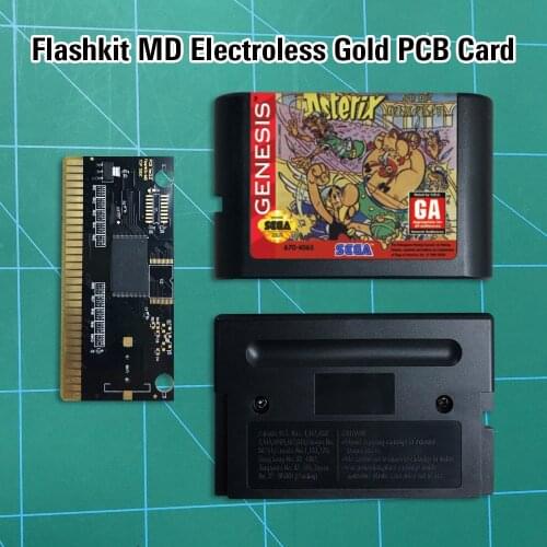 Asterix and the Great Rescue 2 - Flashkit MD Electroless Gold PCB Card 16 bit MD Games Cartridge For MegaDrive Genesis console