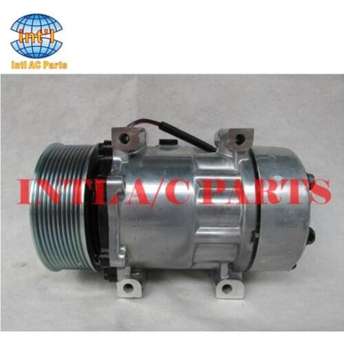 Sanden 7H15 7S15 709 SD709 SD7H15 auto ac compressor for Peterbilt/Kenworth truck 10pk 12v F696003141 F69-6003-141 4384 U4384