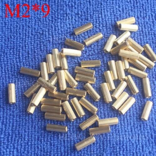 M2*9 1Pcs Brass Spacer Standoff 9mm Female To Female Standoffs column cylindrical High Quality 1 piece sale