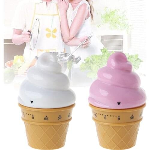 Ice Cream Mechanical Kitchen Timer Cooking Countdown Timer Clock Kitchen Gadgets Tool