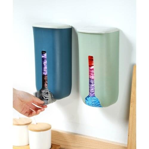 Garbage bags trash can storage bin kitchen trash bin wall garbage bag holder Convenience sampling bin storage containers