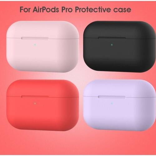 Silicone Case for Airpods Pro Wireless Earphone Case for Air pods Pro Bluetooth Headset Protective Case for Apple AirPods Pro 3