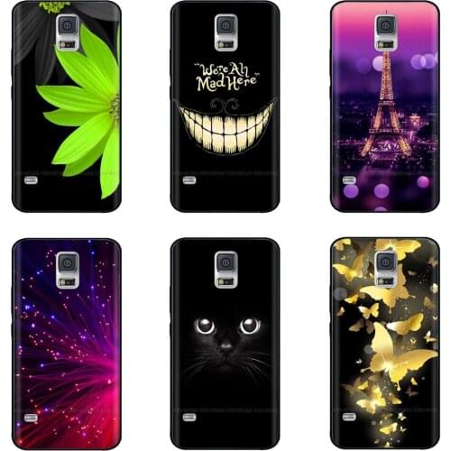 Silicone Case For Samsung S5 i9600 SM-G900F Case Cute Pattern Soft TPU Phone Case For Samsung Galaxy S5 Back Cover Bumper Coque