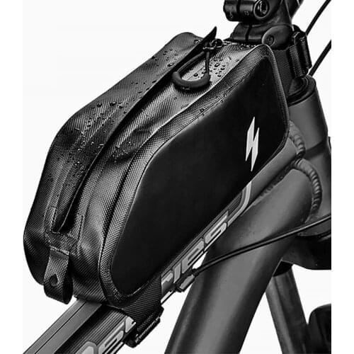 Sahoo Bicycle Top Frame Bag Water Repellent MTB Road Bike Scooter Cross Rail Beam Pannier Rain Tight Storage Pouch Dry Pack