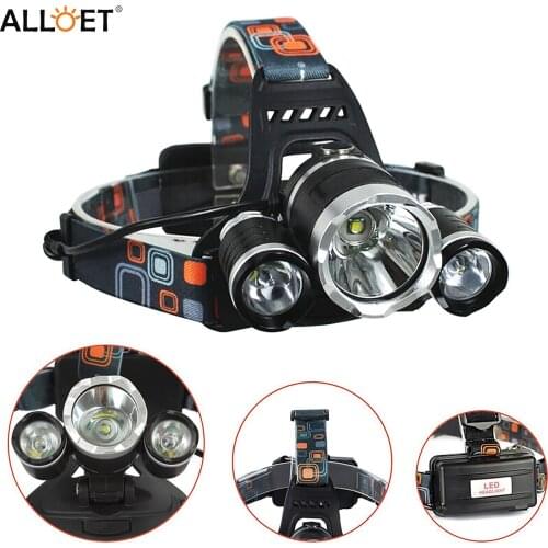 LED Headlamp Light Outdoor 800 Lumens 3 Modes Headlight Waterproof Head Flashlight Torch Lantern for Hunting Fishing