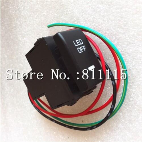 LED OFF Switch, for Old Tiida, X-trail, Qashqai, Teana, Refitting Optional LED OFF Switch Button, Free Shipping
