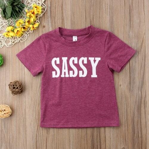 2019 Toddler Kids Baby Boys Girls Short Sleeve Tops T-shirt Tee Blouse Clothes Summer