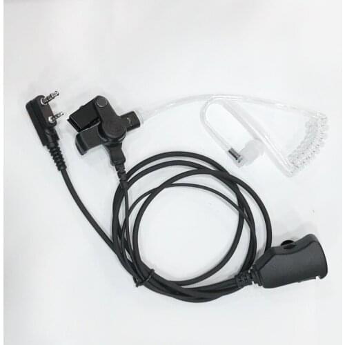 Volume control Air tube clamp big PTT headphone K plug for Kenwood Baofeng UV5R,888S,Puxing,Quansheng,Wouxun etc walkie talkie
