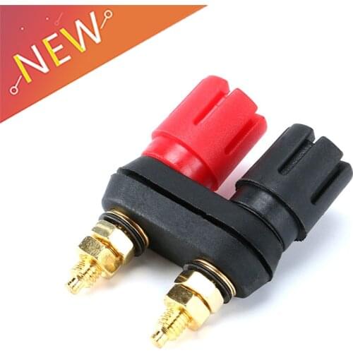 Speaker Banana Plug Binding Post Connectors Dual Female Banana Plug Terminal Connector Banana Socket For Speaker Amplifier