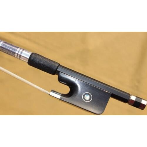 Carbon fiber cello bow 4/4 size , ebony inlaying color shell , cello bow