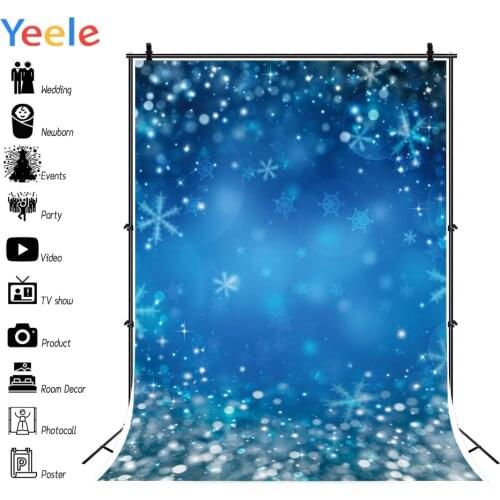 Yeele Christmas Winter Portrait Portrait Bokeh Snow Photography Backdrops Personalized Photographic Backgrounds For Photo Studio
