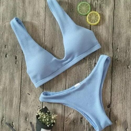 Summer New Sexy Hot Sale Women Push-up Padded Bra Bandage Bikini Set Swimsuit e Swimwear Swimming Bathing Beach Beachwear
