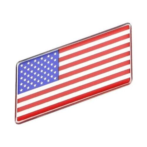 3D Auto American USA Flag Fender Emblem Badge Motorcycle Fairing Decals Sticker Car Accessories