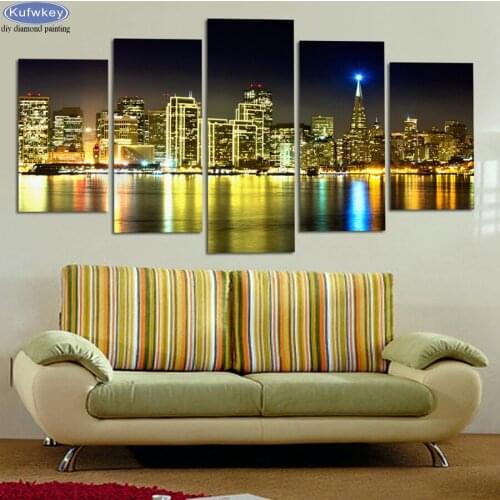 3D,diy,Diamond Painting,City Building,landscape,beads Cross Stitch,Full,Diamond Embroidery,5 pcs,5d Diamond,Mosaic,pattern