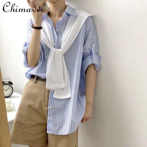 Голубые блузки Chimavvi China At AliExpress