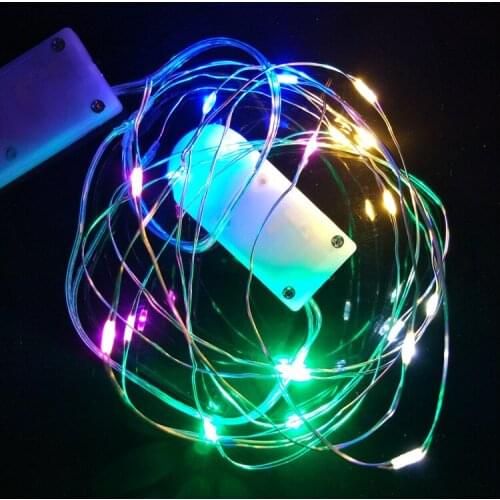 2M Garland Decorative Light Copper Wire Battery Operated Decoration LED String Fairy Lights Luminous skirt accessories DIY
