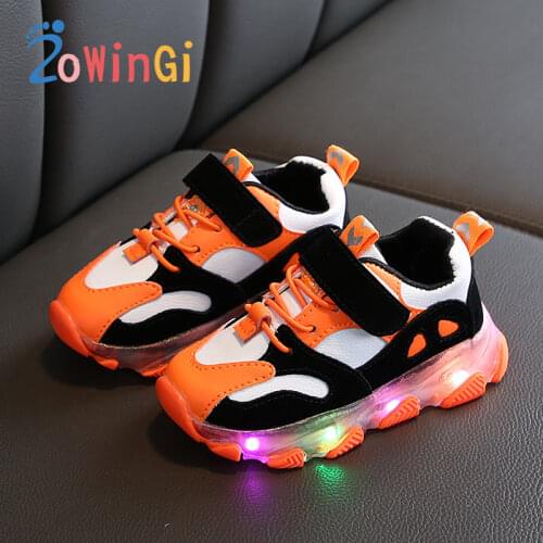 Size 21-30 Glowing Sneakers Kids Led Shoes Children Boy tenis infantil menina Kids Led Shoes Childrens Luminous Sneakers