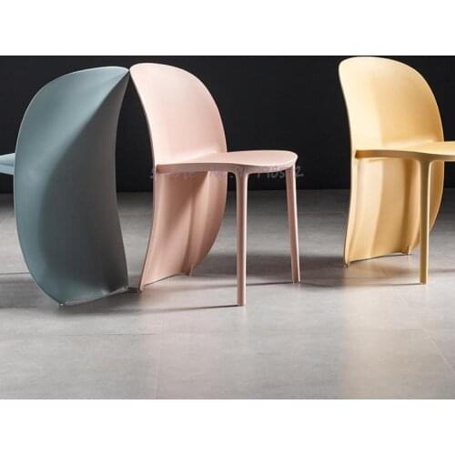 Nordic designer creative dining chair net red ins home backrest makeup chair modern minimalist plastic desk chair