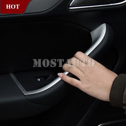 For Audi Q3 8U Inner Door Armrest Window Switch Button Cover Trim 2012-2017 4pcs Car Trim