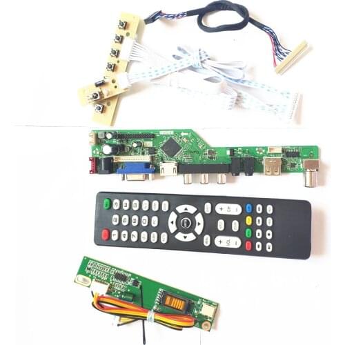For N170C2-L01/L02 TV53 board LCD keyboard+Remote+Inverter LVDS 1CCFL 30Pin HDMI-Compatible-Compatible VGA USB AV RF
