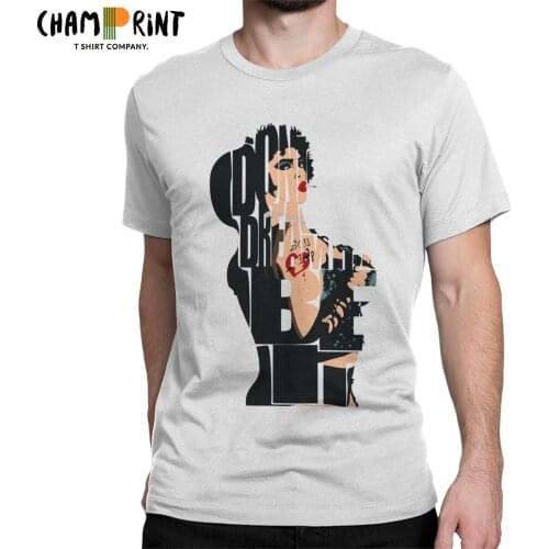 Dr. Frank N. Furter T Shirts for Men 100% Cotton T-Shirts Crewneck The Rocky Horror Picture Show Tee Shirt Short Sleeve Clothes