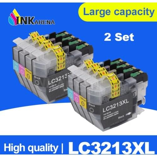 INKARENA 2Set LC3213 XL Full Ink Cartridge For Brother DCP-J772DW DCP-J774DW MFC-J890DW MFC-J895DW Printers 4 Color