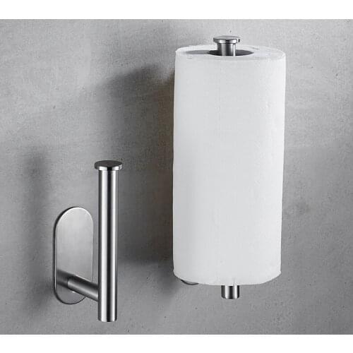 Kitchen Roll Paper Accessory Wall Mount Toilet Paper Holder Stainless Steel Bathroom tissue towel accessories rack holders