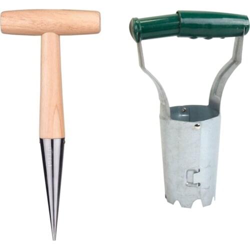 Seedling Transplanter Seedling Transplanter Set With Hole Puncher Agricultural Succulent Plant Garden Tool Vegetable Planting