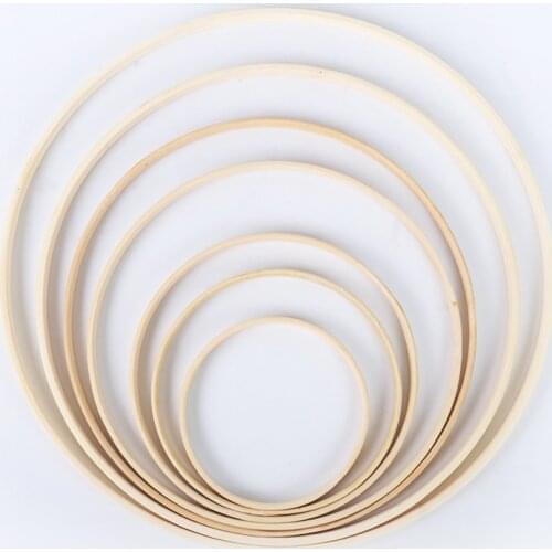 8-40cm Mini Wood Embroidery Cross Stitch Bamboo Hoop For Kit Ring Embroidery Hoop Frame Large Sewing Tools Accessories Decor