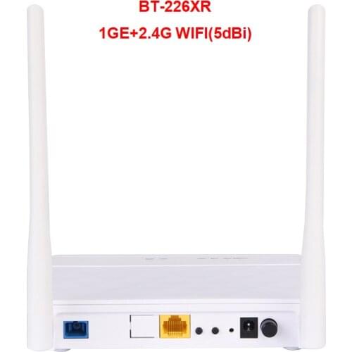 Low Price Network Router Fiber Optical Ftth Xpon Epon Onu Modem Device Compatible 1GE+2.4G WIFI(5dBi)