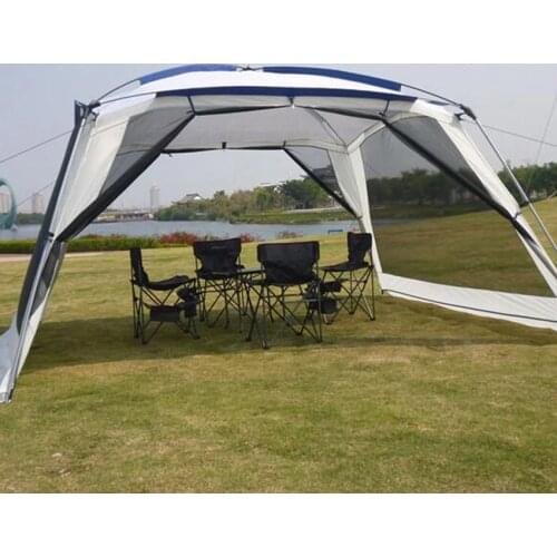 Portable Camping Mosquito Net Outdoor Sunshade Cover Mesh Tent for Family Party Garden Beach Travelling Camping Tent Easy Setup