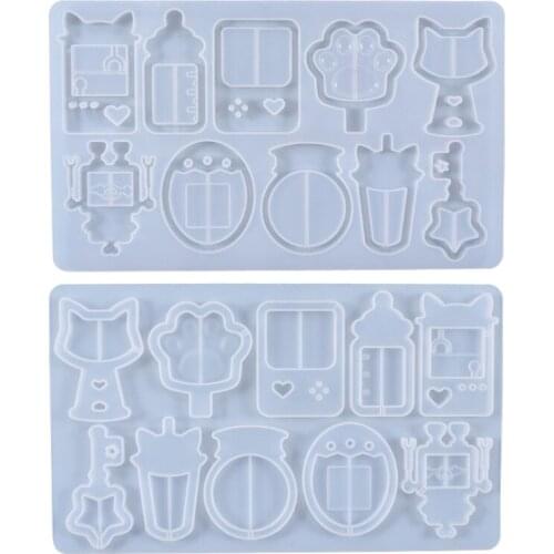 Mold 1 Pcs Quicksand Shaker Crystal Epoxy Resin Mold Hanging Pendant Silicone Mould DIY Crafts Jewelry Decorations Casting Tool