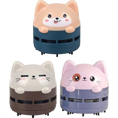 Vacuum Cleaner Cute Car Keyboard Dust Collector Rechargeable Dust Cleaner Small Handheld USB Desktop Vacuum Cleaner