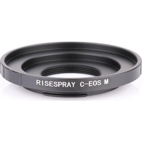 RISESPRAY C-EOSM Aluminum Metal Adapter for Canon EF-M C Mount Lens to EOSM for CANON M Camera