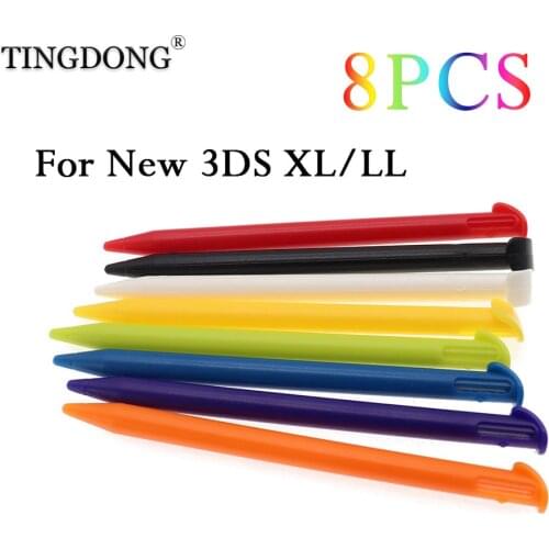 8PCS Stylus Game Touch Pen for Nintendo NEW 3DS XL LL Black Red Blue White