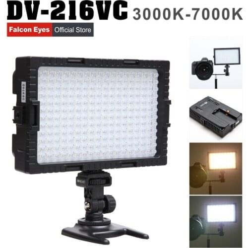 Falcon Eyes LED Photographic Lighting Bi-Color Video Lamp Dimmable for Illuminating or Filming for Canon Nikon Camera