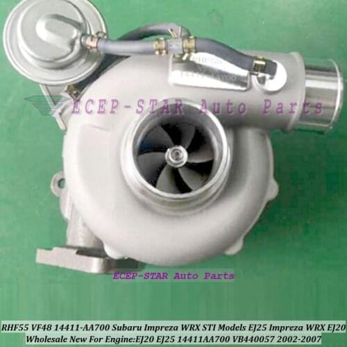 Turbo RHF55 VF48 VB440057 14411AA700 14411-AA700 Turbocharger For Subaru Impreza WRX STI Models EJ25 Impreza WRX EJ20 2002- 2.0L
