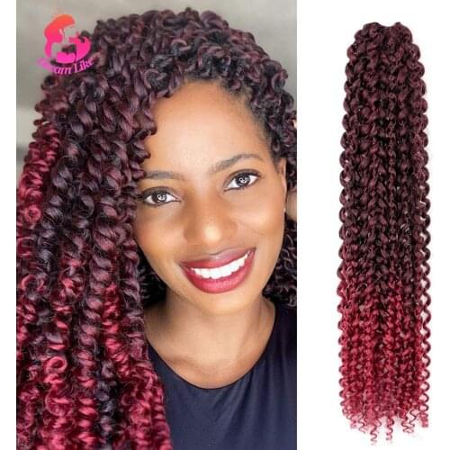 Dream Like Passion Twist Crochet Hair Braid Synthetic Long Crochet Braid Water Wave Passion Twist Hair Extensions Bohemian Hair
