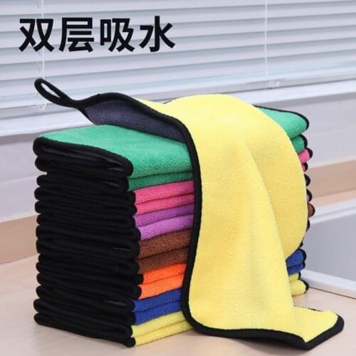 1Set/3 Pcs Kitchen Towel Cleaning Cloth For Window Glass Car Floor Rags Bowl Dish Ceramic Tile Wipe Duster Home Cleaning Tool